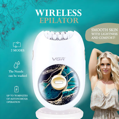 VGR original Ladies Epilator hair removal machine Rechargeable