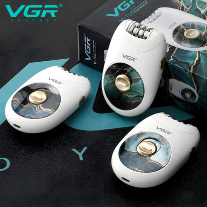 VGR original Ladies Epilator hair removal machine Rechargeable