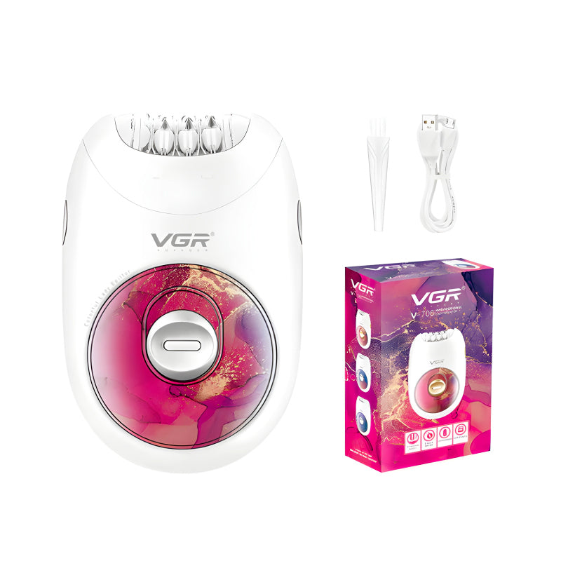 VGR original Ladies Epilator hair removal machine Rechargeable