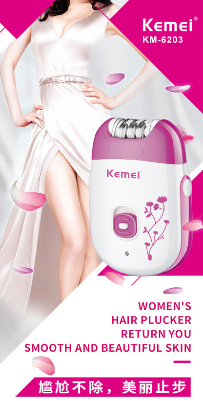 Kemie Rechargeable Epilator Hair removal machine for Ladies