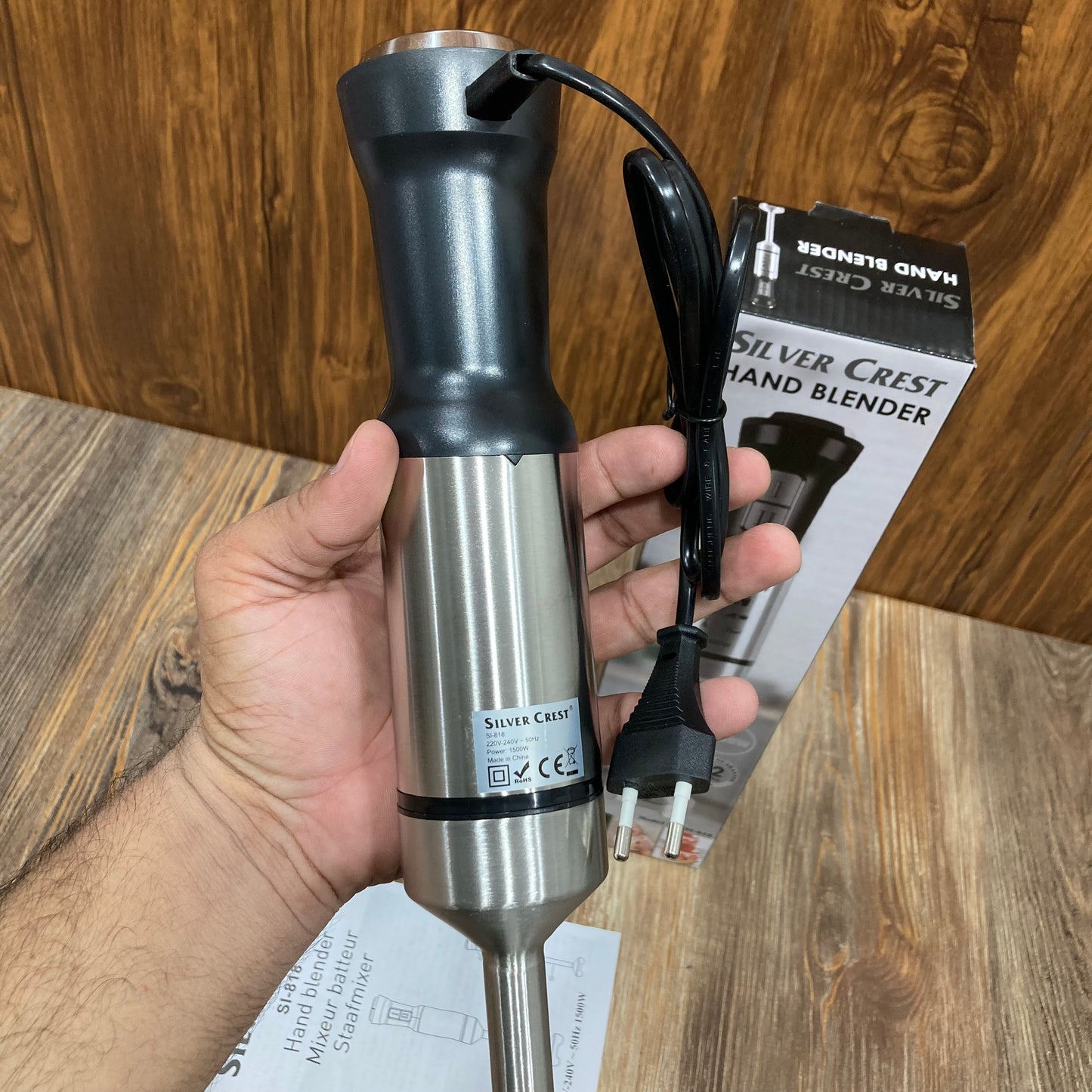 Silver Crest 1500w stainless steel hand blender 4 blades